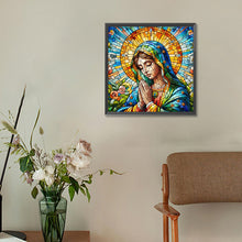 Load image into Gallery viewer, Diamond Painting - Full Round - Glass art Madonna Prayer (30*30CM)
