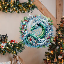 Load image into Gallery viewer, Acrylic Special Shape Dragon Wreath 5D DIY Diamond Painting Dots Pendant
