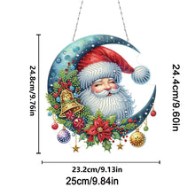 Load image into Gallery viewer, Acrylic Special Shape Moon Santa Claus 5D DIY Diamond Painting Dots Pendant
