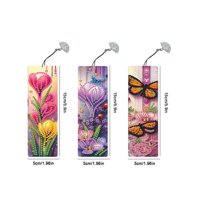 3Pcs Special Shape Dog Diamond Painting Bookmark Making Kit for Adults Beginners