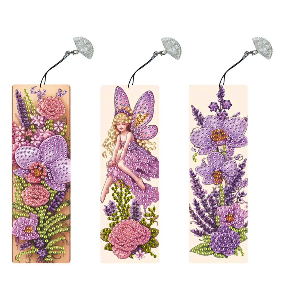 3Pcs Special Shape Dog Diamond Painting Bookmark Making Kit for Adults Beginners