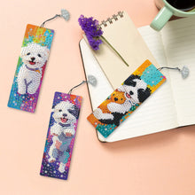 Load image into Gallery viewer, 3Pcs Special Shape Dog Diamond Painting Bookmark Making Kit for Adults Beginners

