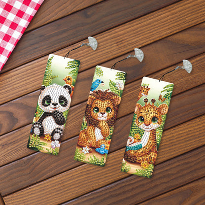 3Pcs Special Shape Dog Diamond Painting Bookmark Making Kit for Adults Beginners