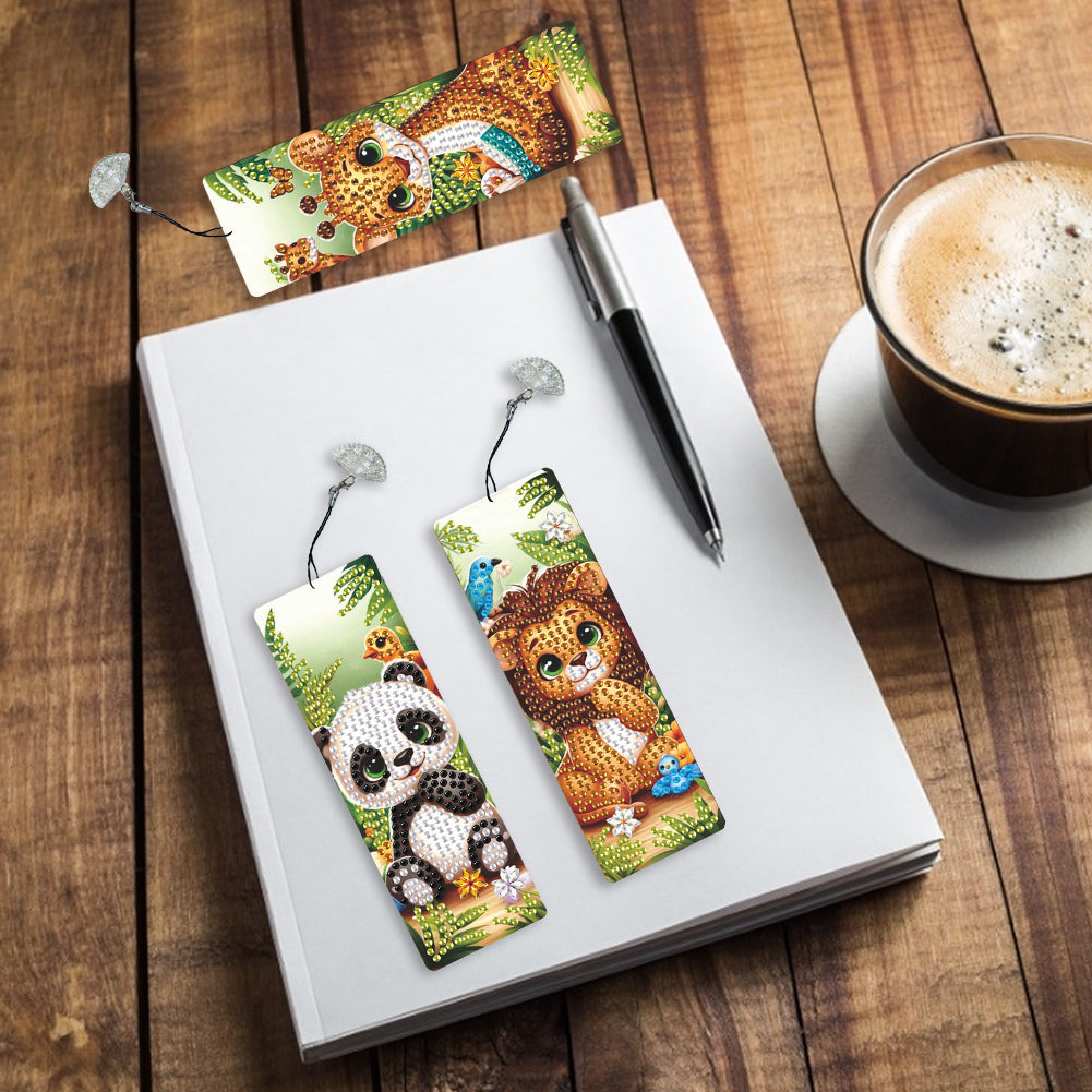 3Pcs Special Shape Dog Diamond Painting Bookmark Making Kit for Adults Beginners