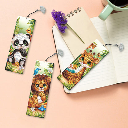 3Pcs Special Shape Dog Diamond Painting Bookmark Making Kit for Adults Beginners