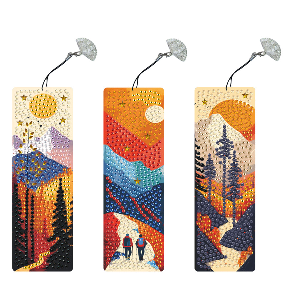 3Pcs Special Shape Dog Diamond Painting Bookmark Making Kit for Adults Beginners