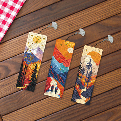 3Pcs Special Shape Dog Diamond Painting Bookmark Making Kit for Adults Beginners