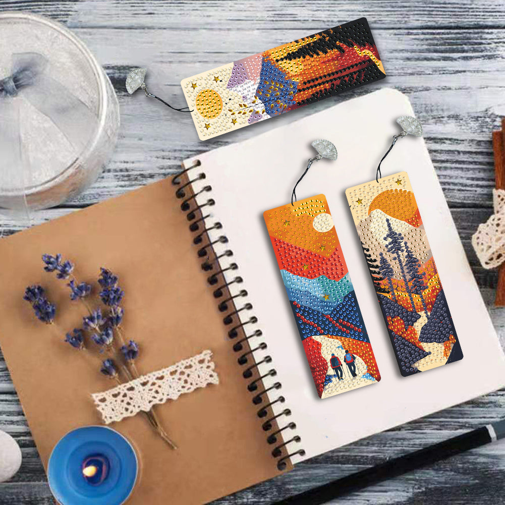 3Pcs Special Shape Dog Diamond Painting Bookmark Making Kit for Adults Beginners