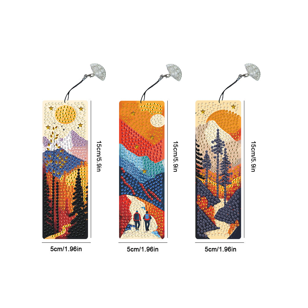 3Pcs Special Shape Dog Diamond Painting Bookmark Making Kit for Adults Beginners
