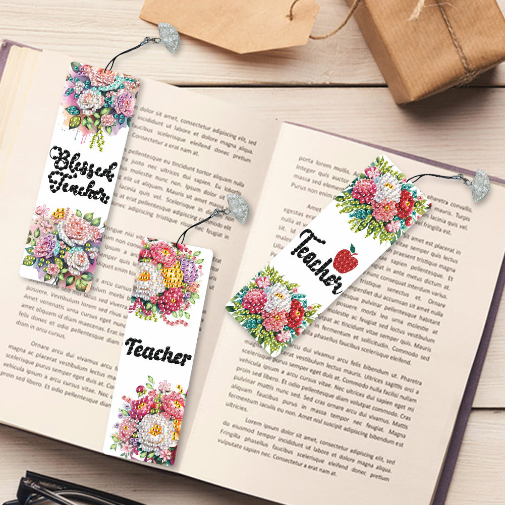 3Pcs Special Shape Dog Diamond Painting Bookmark Making Kit for Adults Beginners