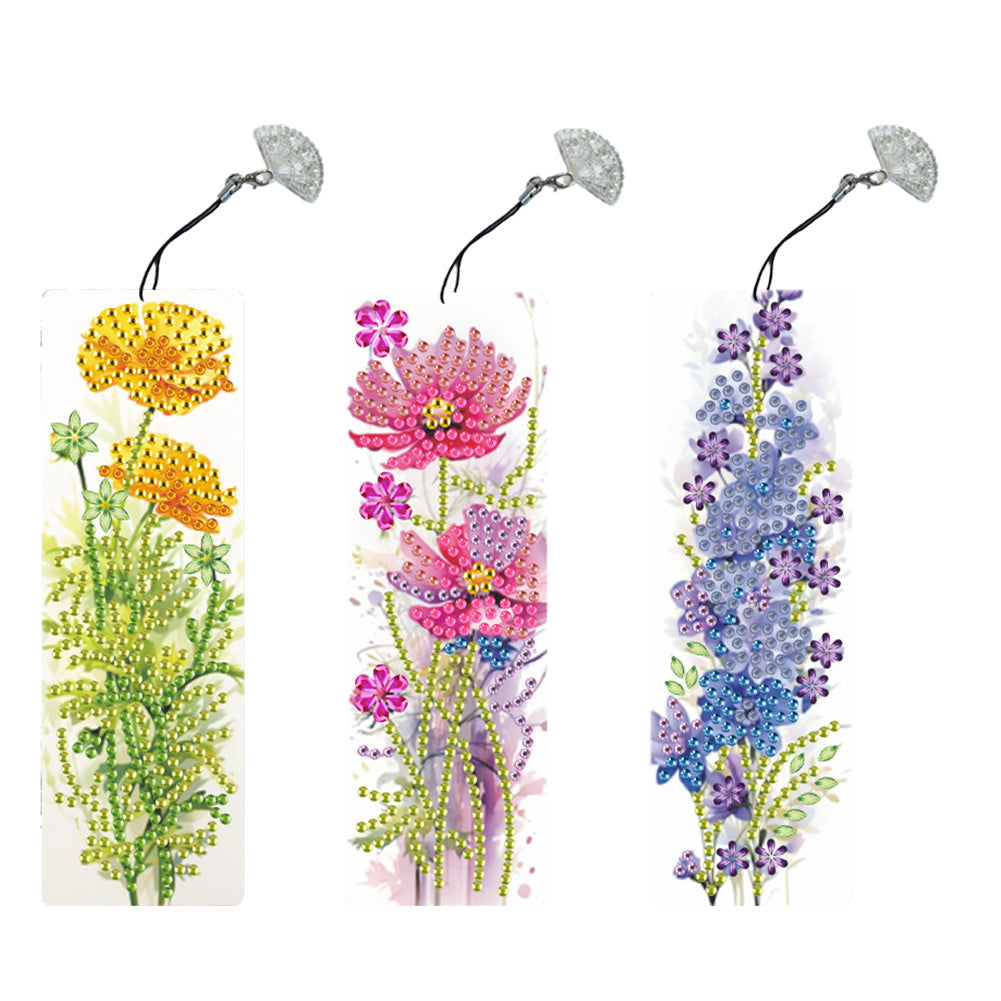 3Pcs Special Shape Dog Diamond Painting Bookmark Making Kit for Adults Beginners