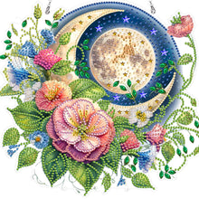 Load image into Gallery viewer, Acrylic Special Shape Sun Moon Flower Diamond Painting Hanging Pendant
