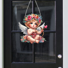 Load image into Gallery viewer, Acrylic Special Shape Angel Girl Cupid Arrow Diamond Painting Hanging Pendant
