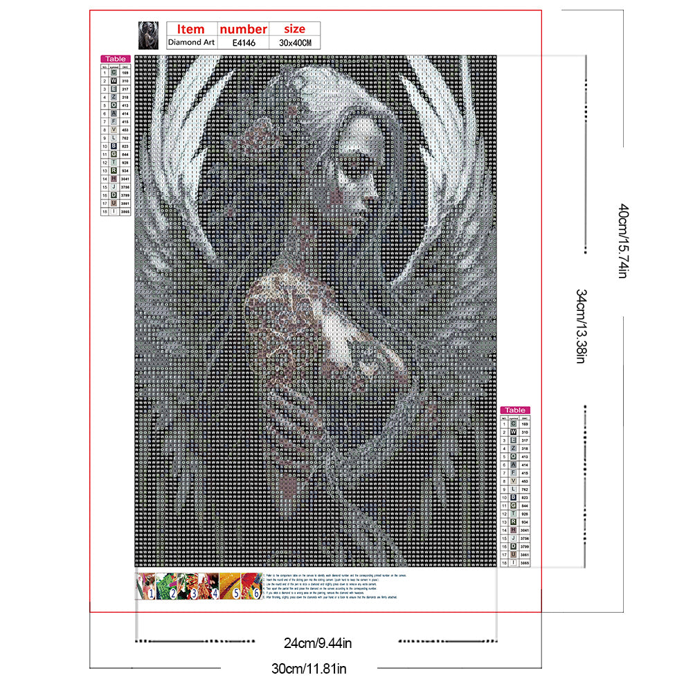 Diamond Painting - Full Round - Dark Angel (30*40CM)