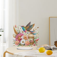 Load image into Gallery viewer, Acrylic Special Shape Bird Flowers Diamond Painting Desktop Ornaments for Decor
