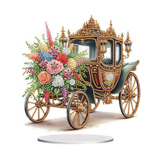 Load image into Gallery viewer, Acrylic Special Shape Flower Carriage Diamond Painting Desktop Ornaments
