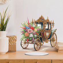 Load image into Gallery viewer, Acrylic Special Shape Flower Carriage Diamond Painting Desktop Ornaments
