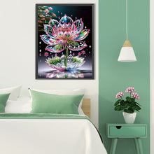 Load image into Gallery viewer, Diamond Painting - Partial Special Shaped - Water Drop Lotus (30*40CM)
