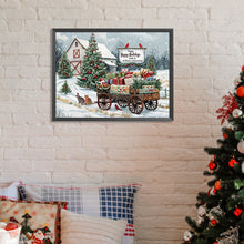 Load image into Gallery viewer, Diamond Painting - Full Round - Snowy house street (40*30CM)
