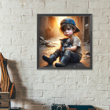 Load image into Gallery viewer, Diamond Painting - Full Round - Cute little boy (40*40CM)
