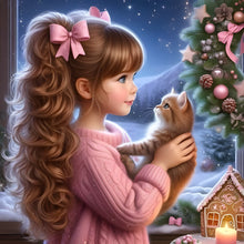 Load image into Gallery viewer, Diamond Painting - Full Round - Big-eyed girl (40*40CM)
