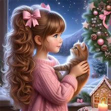 Load image into Gallery viewer, Diamond Painting - Full Round - Big-eyed girl (40*40CM)
