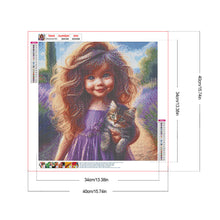 Load image into Gallery viewer, Diamond Painting - Full Round - Big-eyed girl (40*40CM)

