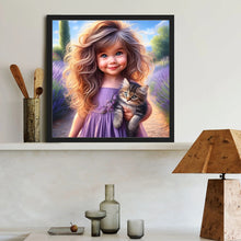 Load image into Gallery viewer, Diamond Painting - Full Round - Big-eyed girl (40*40CM)
