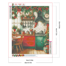 Load image into Gallery viewer, Diamond Painting - Full Round - Christmas Atmosphere Kitchen (40*50CM)
