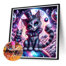Load image into Gallery viewer, Diamond Painting - Full Round - Dark planet cat (30*30CM)
