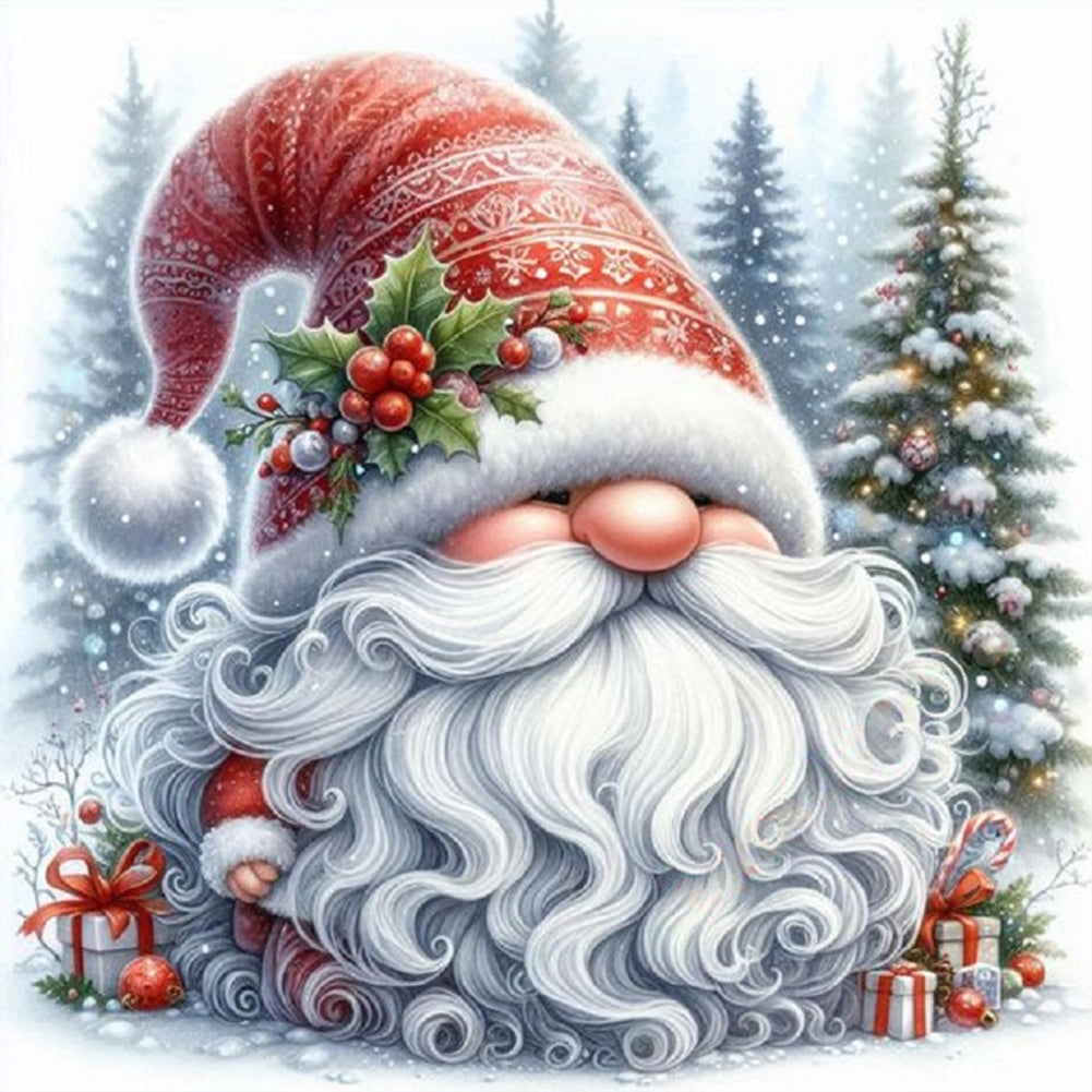Diamond Painting - Full Round - Christmas gnome (30*30CM)