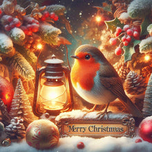 Load image into Gallery viewer, AB Diamond Painting - Full Round - Christmas bird (40*40CM)
