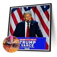 Load image into Gallery viewer, Diamond Painting - Full Round - Trump (40*40CM)
