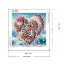 Load image into Gallery viewer, Diamond Painting - Partial Special Shaped - Rose Indian Love Headdress (30*30CM)
