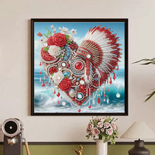 Load image into Gallery viewer, Diamond Painting - Partial Special Shaped - Rose Indian Love Headdress (30*30CM)
