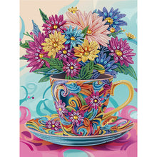 Load image into Gallery viewer, Diamond Painting - Partial Special Shaped - Water Cup Colorful Bouquet (30*40CM)
