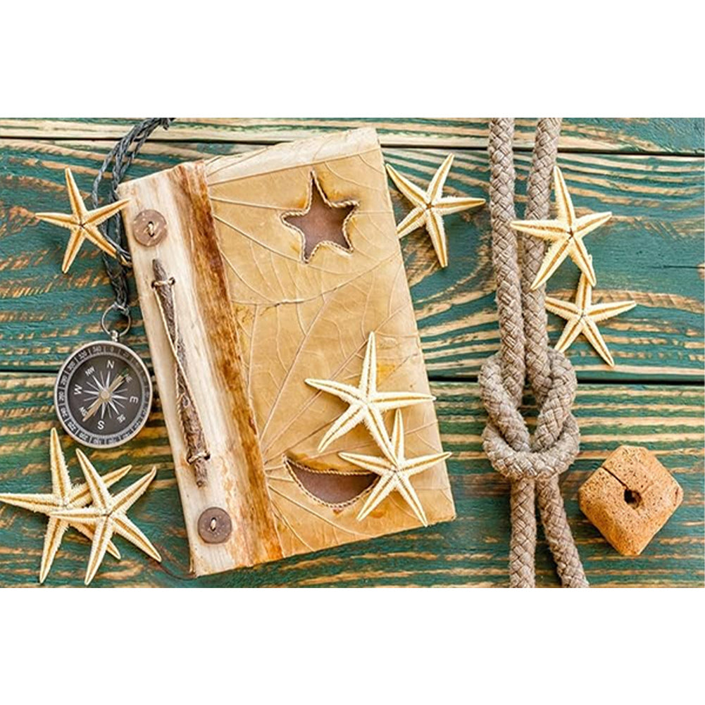 Diamond Painting - Full Round - Boatboard Starfish Book (40*60CM)