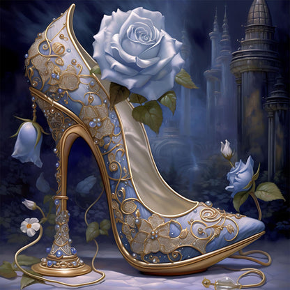 Diamond Painting - Full Round - Rose High Heels (40*40CM)