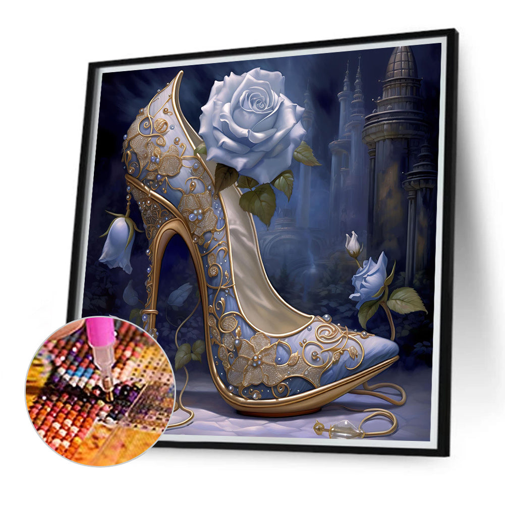 Diamond Painting - Full Round - Rose High Heels (40*40CM)
