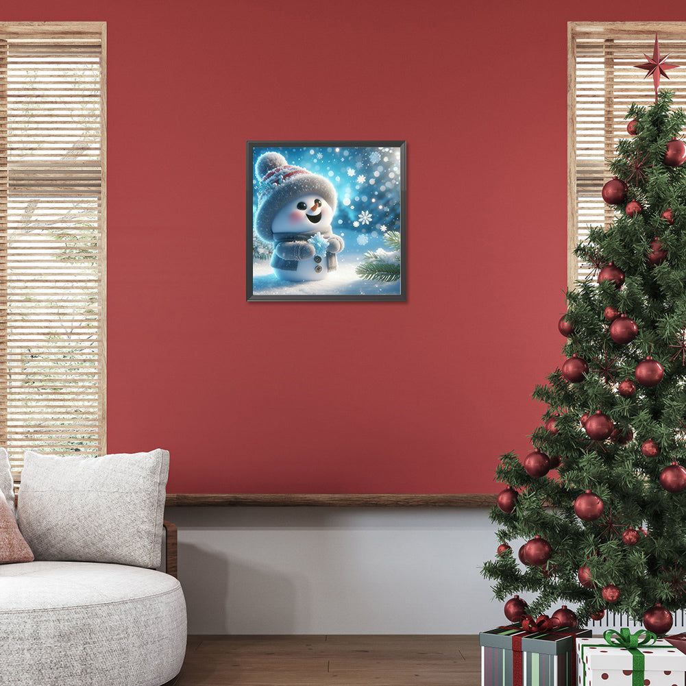 Diamond Painting - Full Round - Snowman (30*30CM)