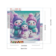 Load image into Gallery viewer, Diamond Painting - Full Round - Snowman (30*30CM)
