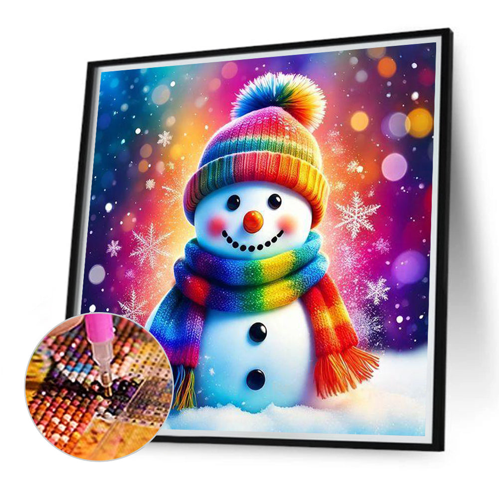 Diamond Painting - Full Round - Snowman (30*30CM)