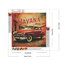 Load image into Gallery viewer, Diamond Painting - Full Round - Red Classic Car (30*30CM)

