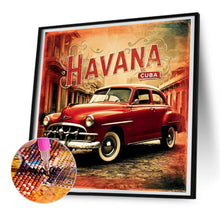 Load image into Gallery viewer, Diamond Painting - Full Round - Red Classic Car (30*30CM)
