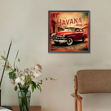 Load image into Gallery viewer, Diamond Painting - Full Round - Red Classic Car (30*30CM)
