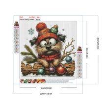 Load image into Gallery viewer, Diamond Painting - Full Round - Christmas Puppy (30*30CM)
