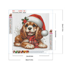 Load image into Gallery viewer, Diamond Painting - Full Round - Christmas Puppy (30*30CM)
