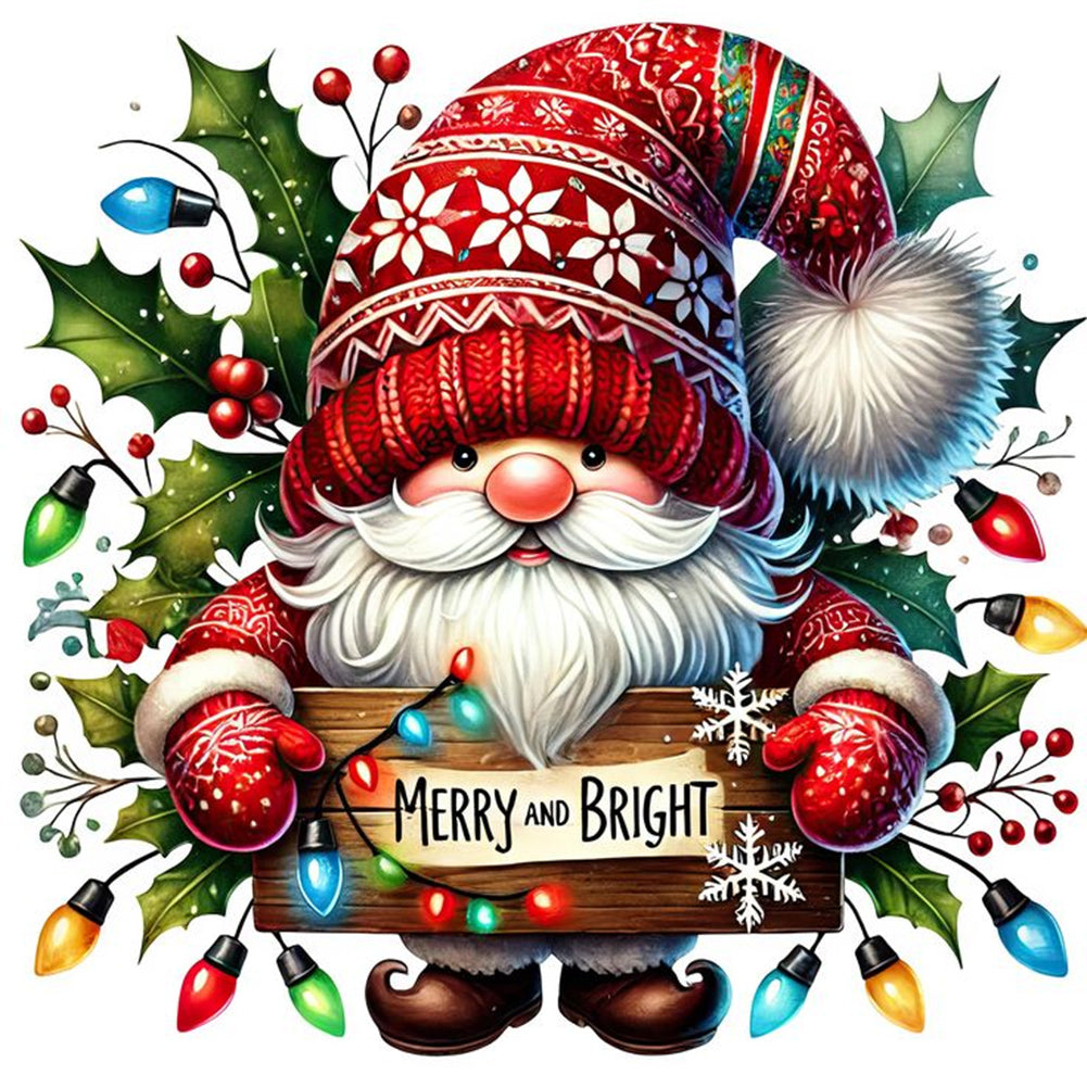 Diamond Painting - Full Round - Christmas Gnome (30*30CM)