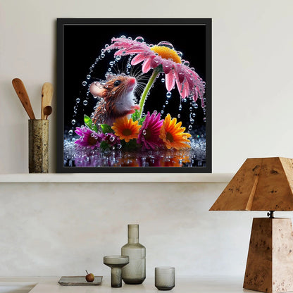 Diamond Painting - Full Round - Crystal Daisy Mouse (40*40CM)