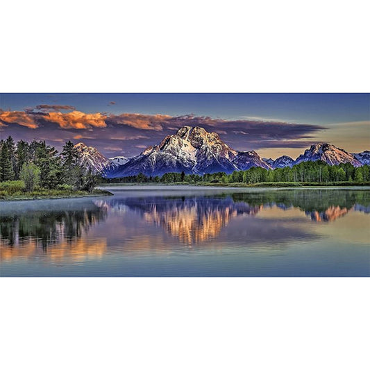 Diamond Painting - Full Square - Snowy Mountain River (80*40CM)